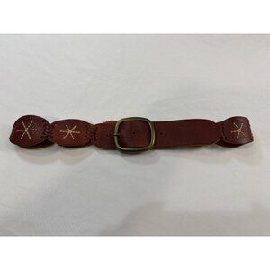 Vintage Y2K American Eagle Leather Belt Boho Womens Rodeo Cottagecore Size Small